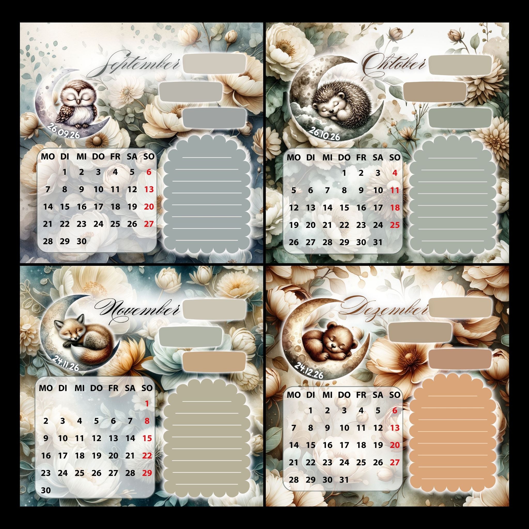 Tischkalender 2026 mit Challenge