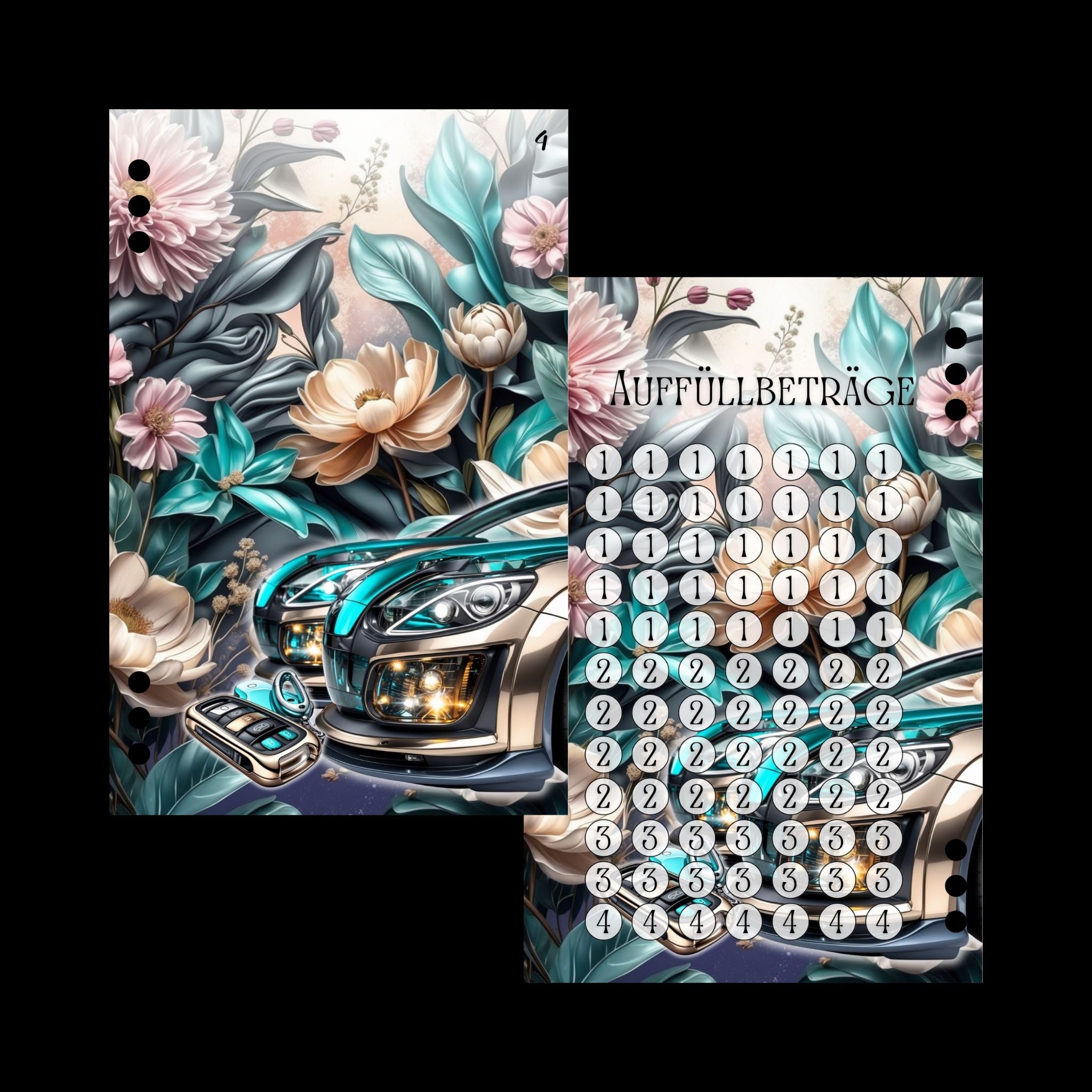 A6 Register Sparziel Auto (4er- Register)