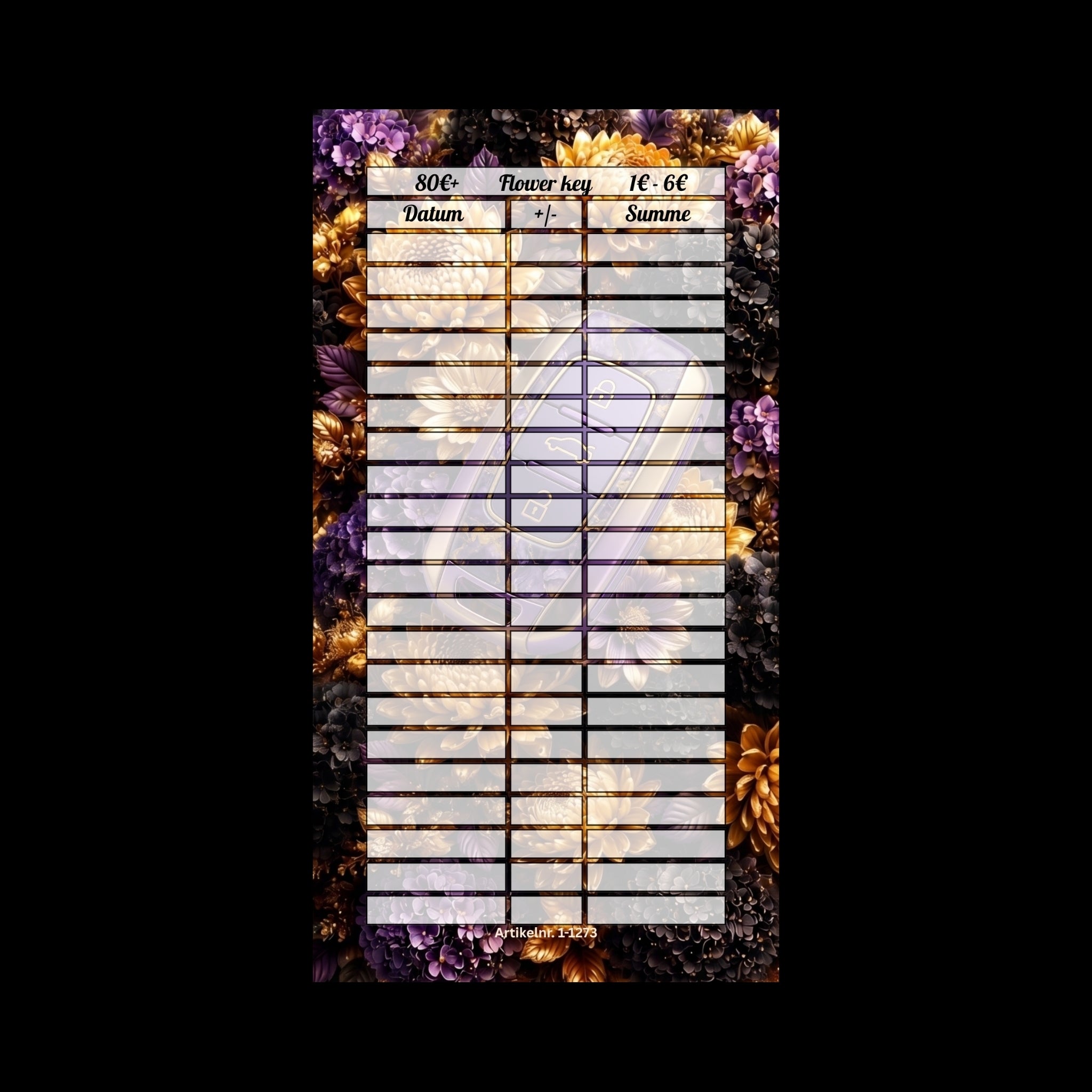 Flower key (folierte Challenge)