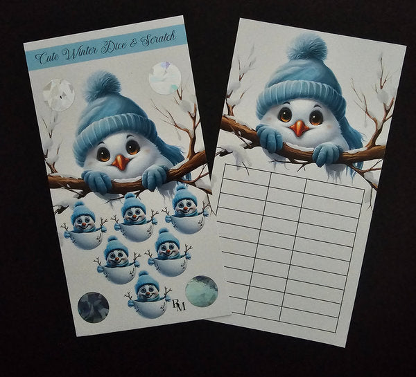 Cute Winter Dice & Sratch